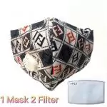 fendi face mask pop style ff grid